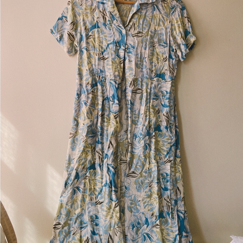Floral Button-Up Dress